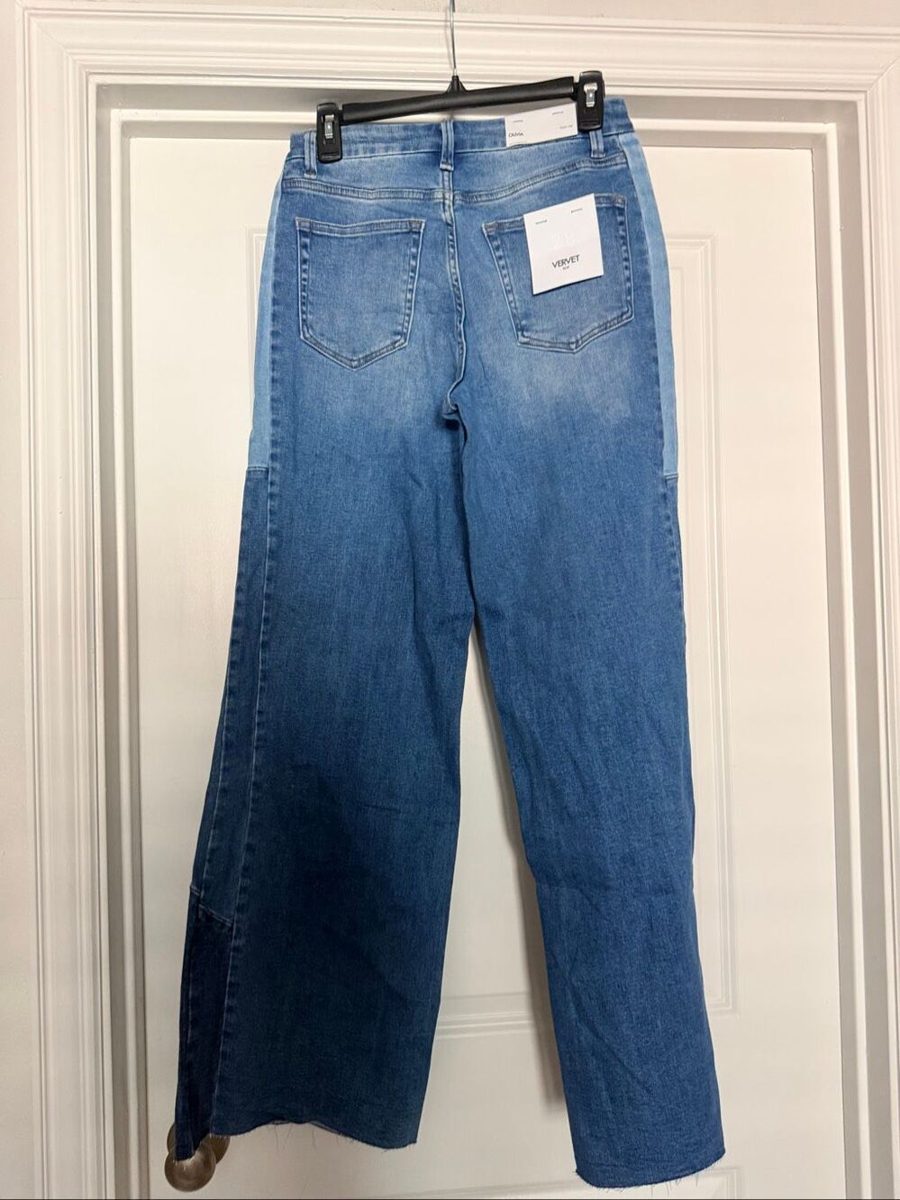 Vervet Olivia Blue High Rise Wide Leg Denim Jeans Womens Pants Size 28 NWT - Picture 4 of 7